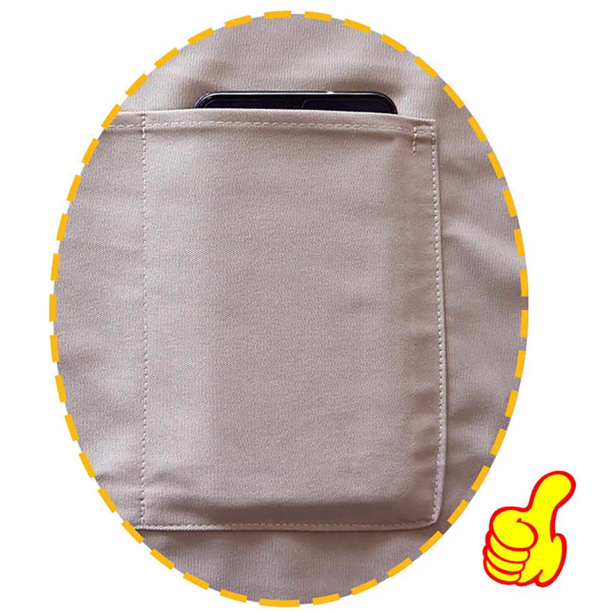 Waterproof Polyester Apron With Cell Phone Pocket Pinafore 5