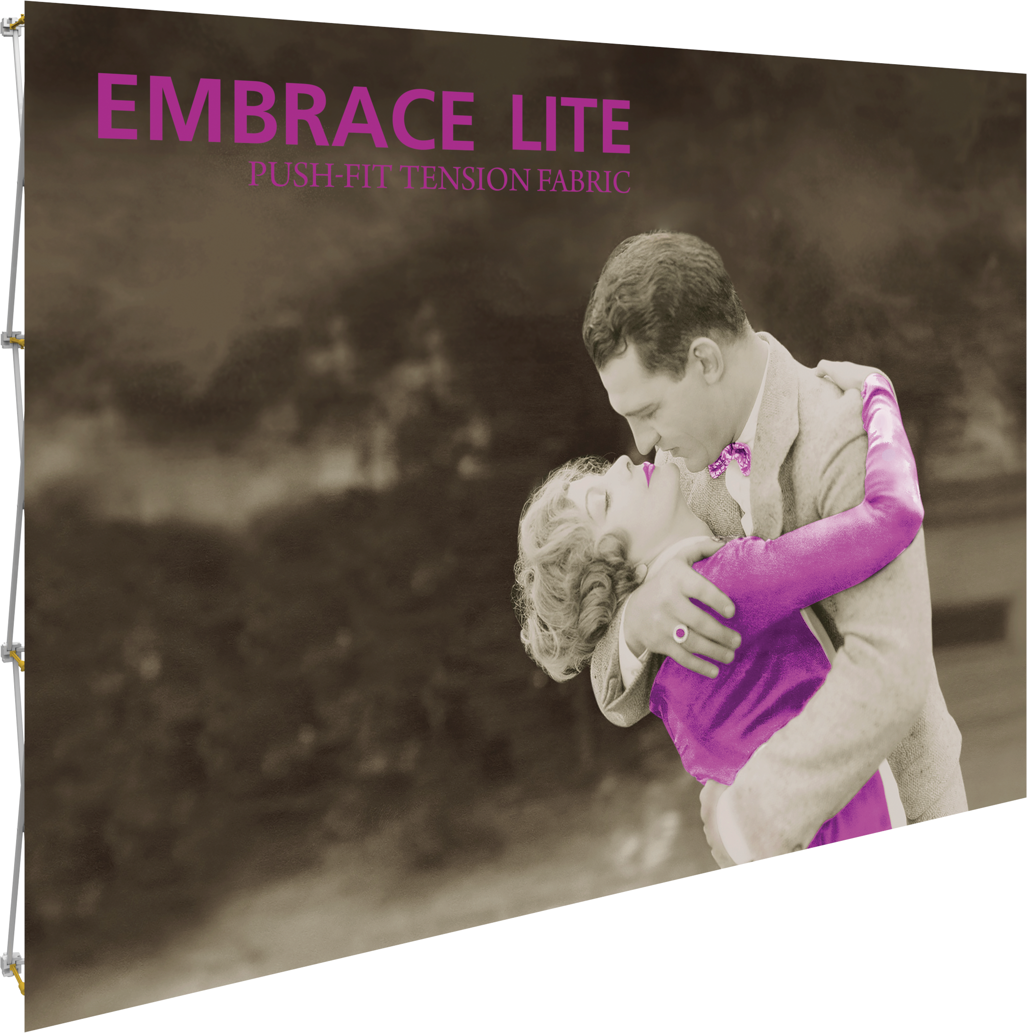 Embrace Lite 7.5ft. Full Height Display w/ Front Graphic