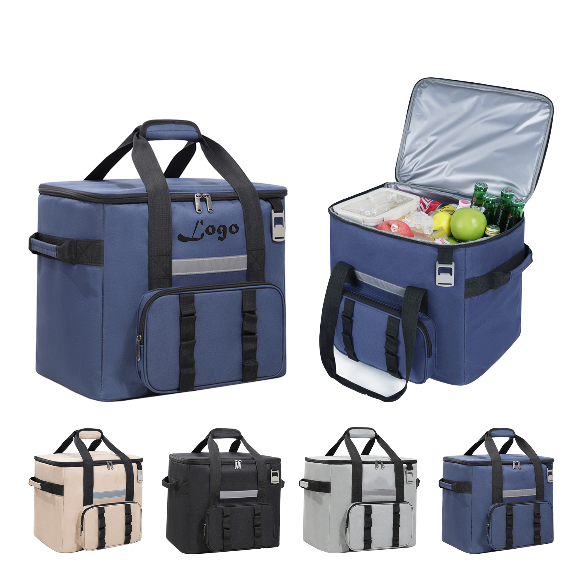 Insulated Lunch Bag Large Cooler Tote 2