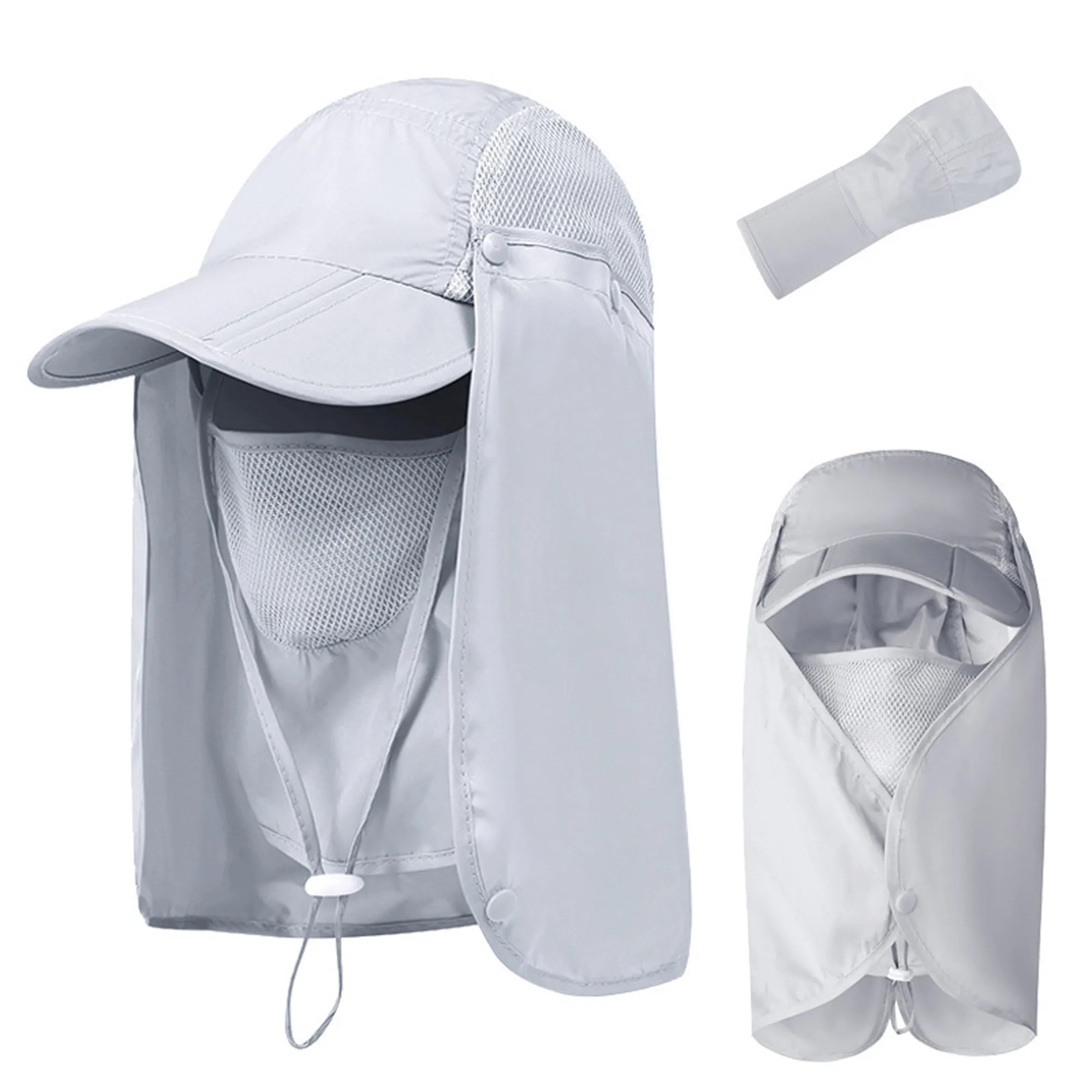 Multifunctional Fishing Hat With Neck & Face Flap Cover 2