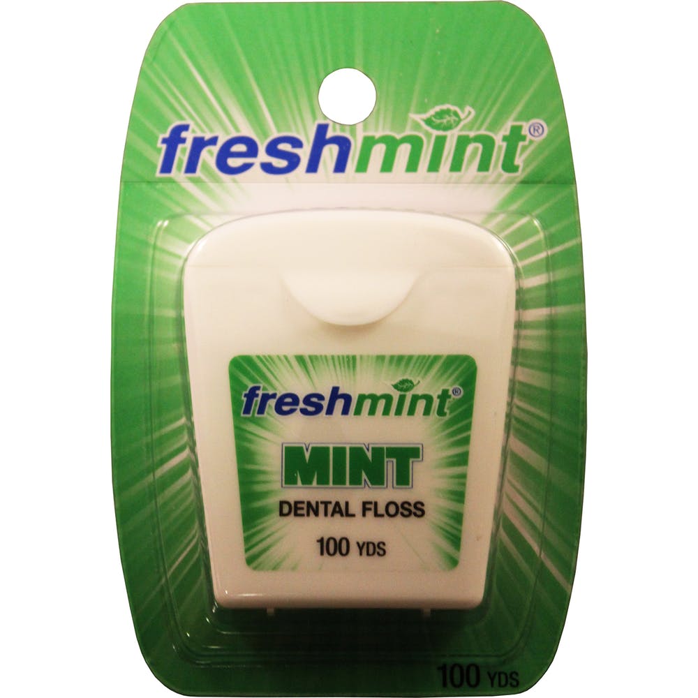 Waxed Dental Floss Mint 100 yds 1