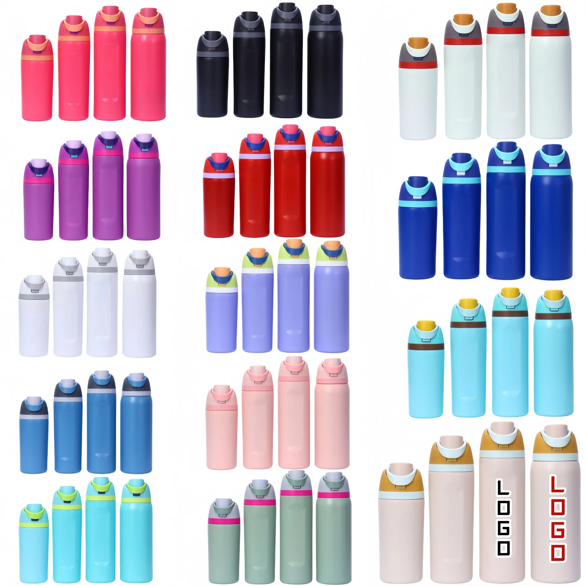 Full Color 16/19/24/32OZ Insulated Sports Water Bottle 5