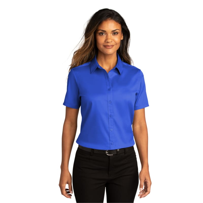 Port Authority Ladies Short Sleeve SuperPro React Twill Shirt. 18
