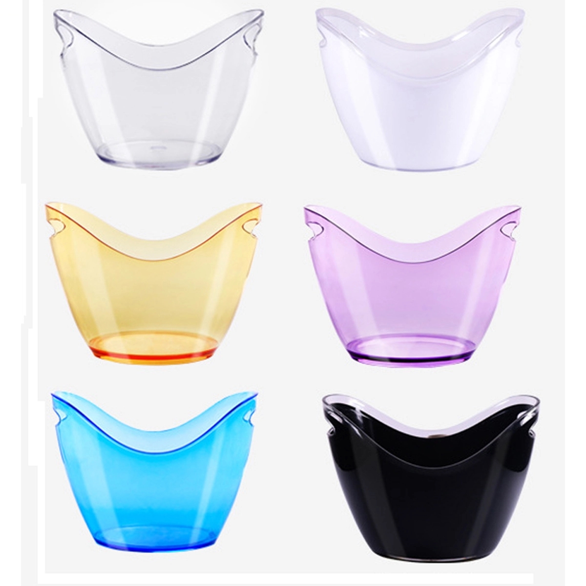 4L Clear Plastic Ice Bucket 3