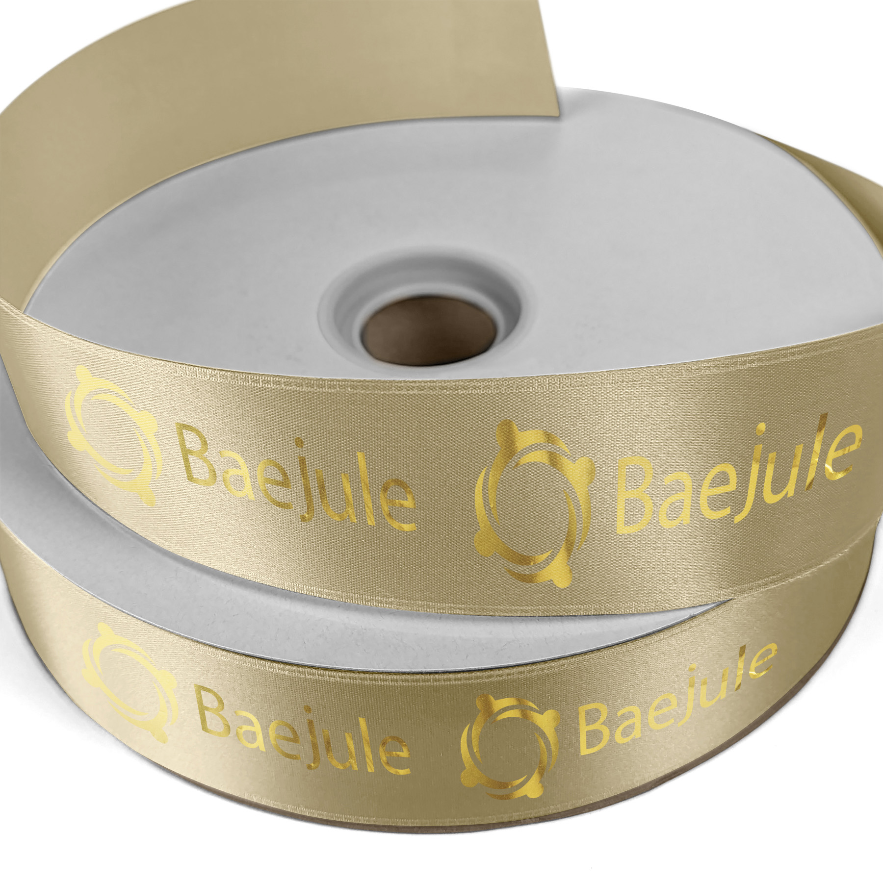 1 1/2" Badge Satin Ribbon - 100yd Roll - Foil Print 5