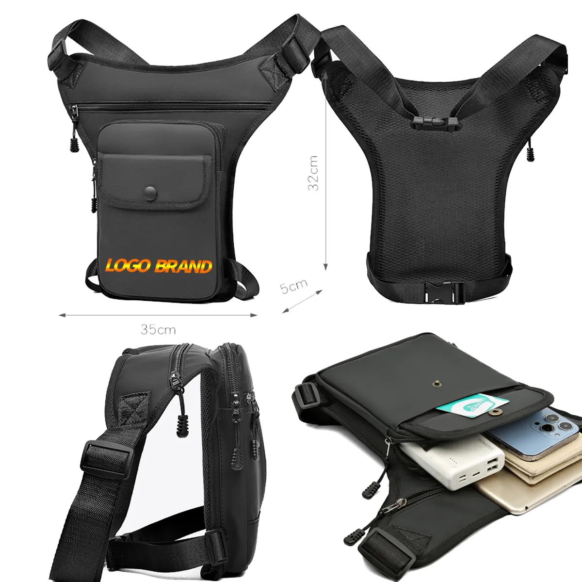 Small Sports Sling Phone Crossbody Bag Waist Pack 4