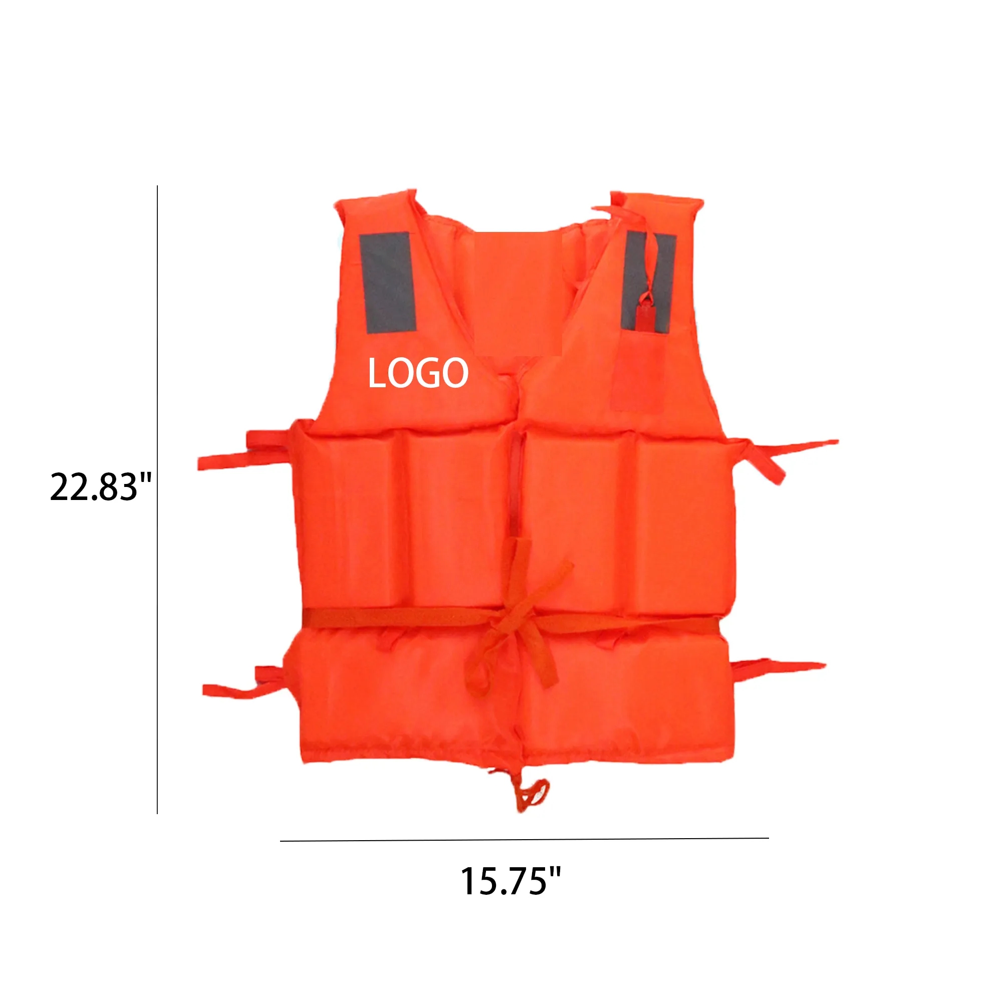 Reflective Life Jacket With Whistle 3
