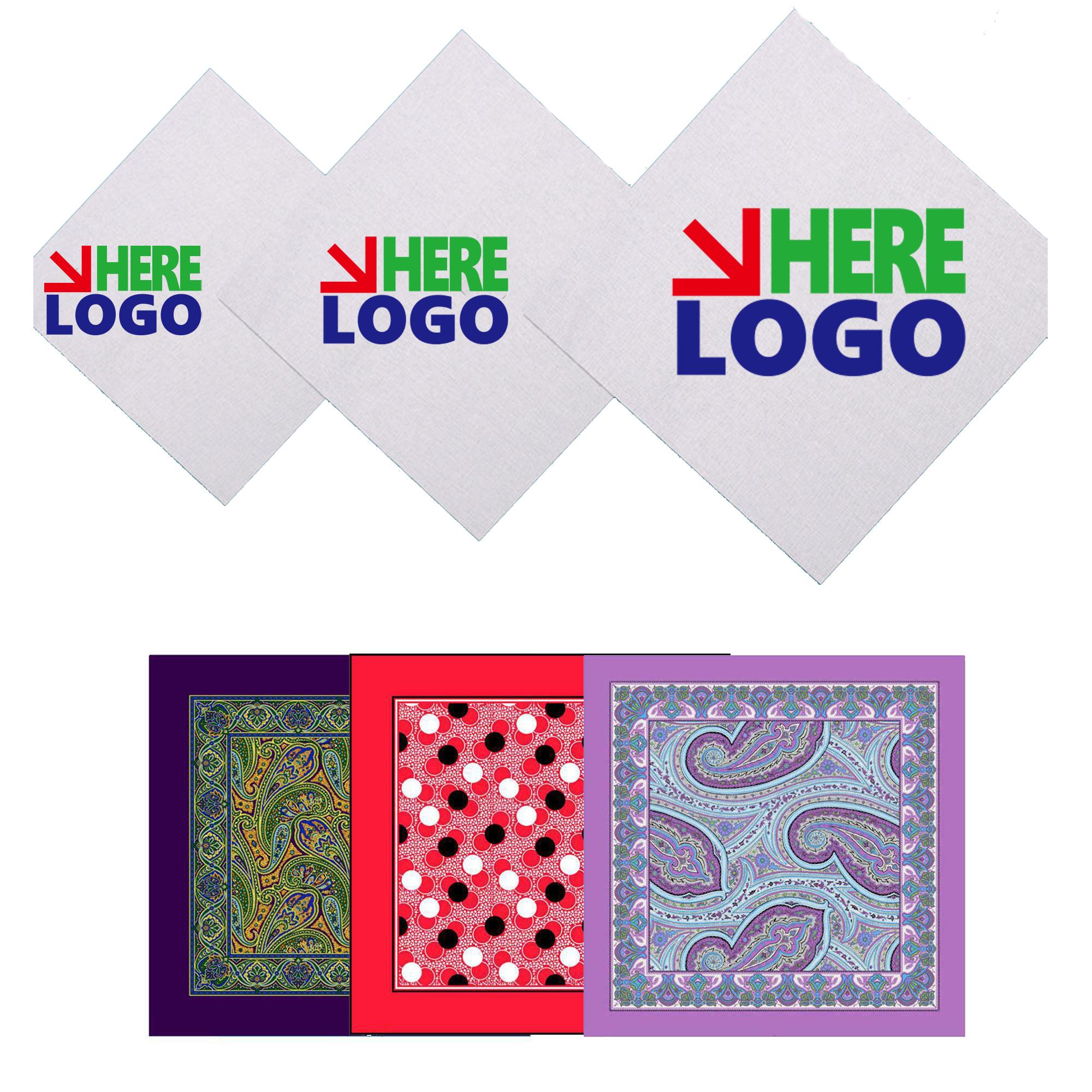 Decorative Polyester Square Scarf 3