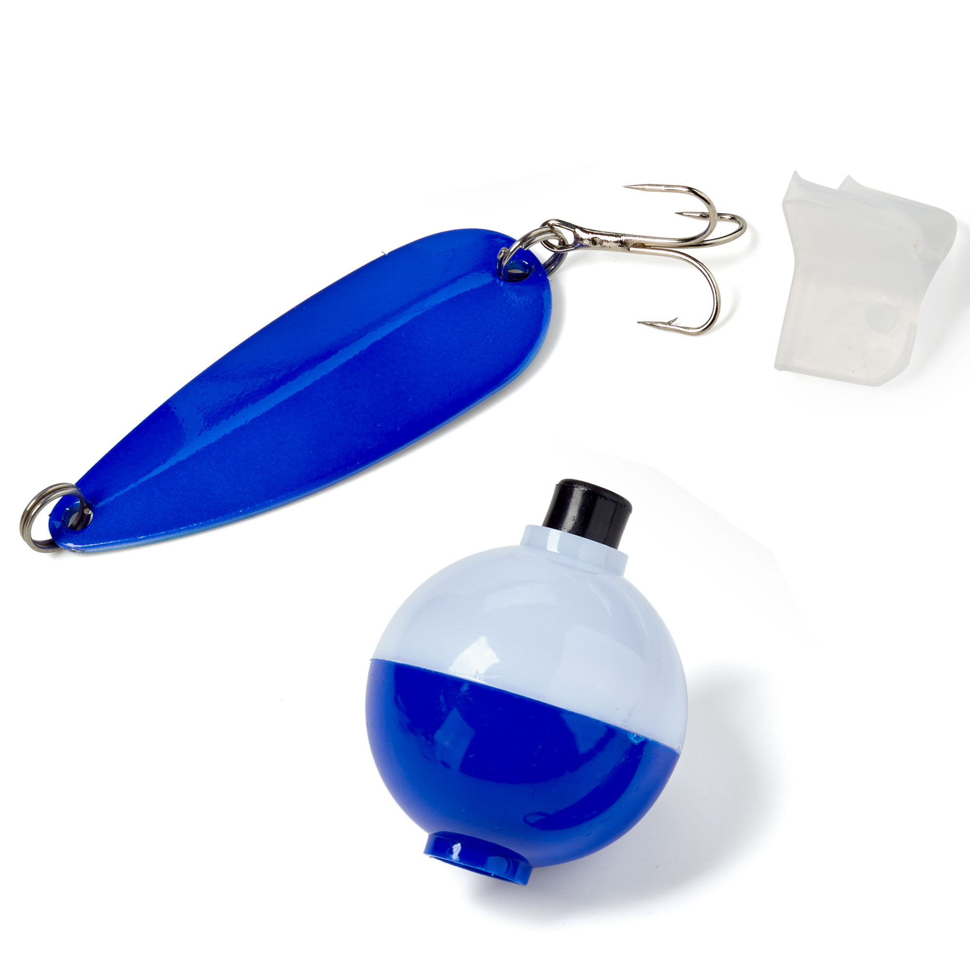 Classic Spoon Fishing Lure and Bobber in Clear Tube 4