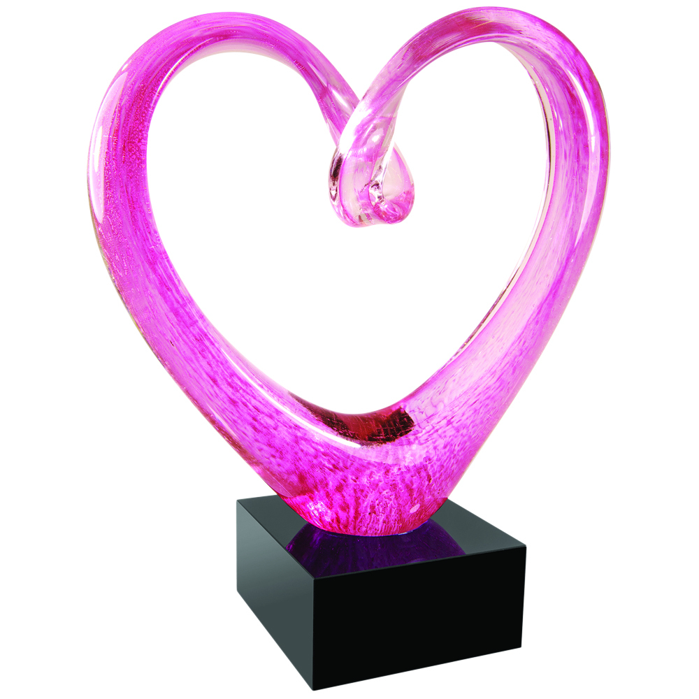 Whole Hearted Art Glass 9" 2