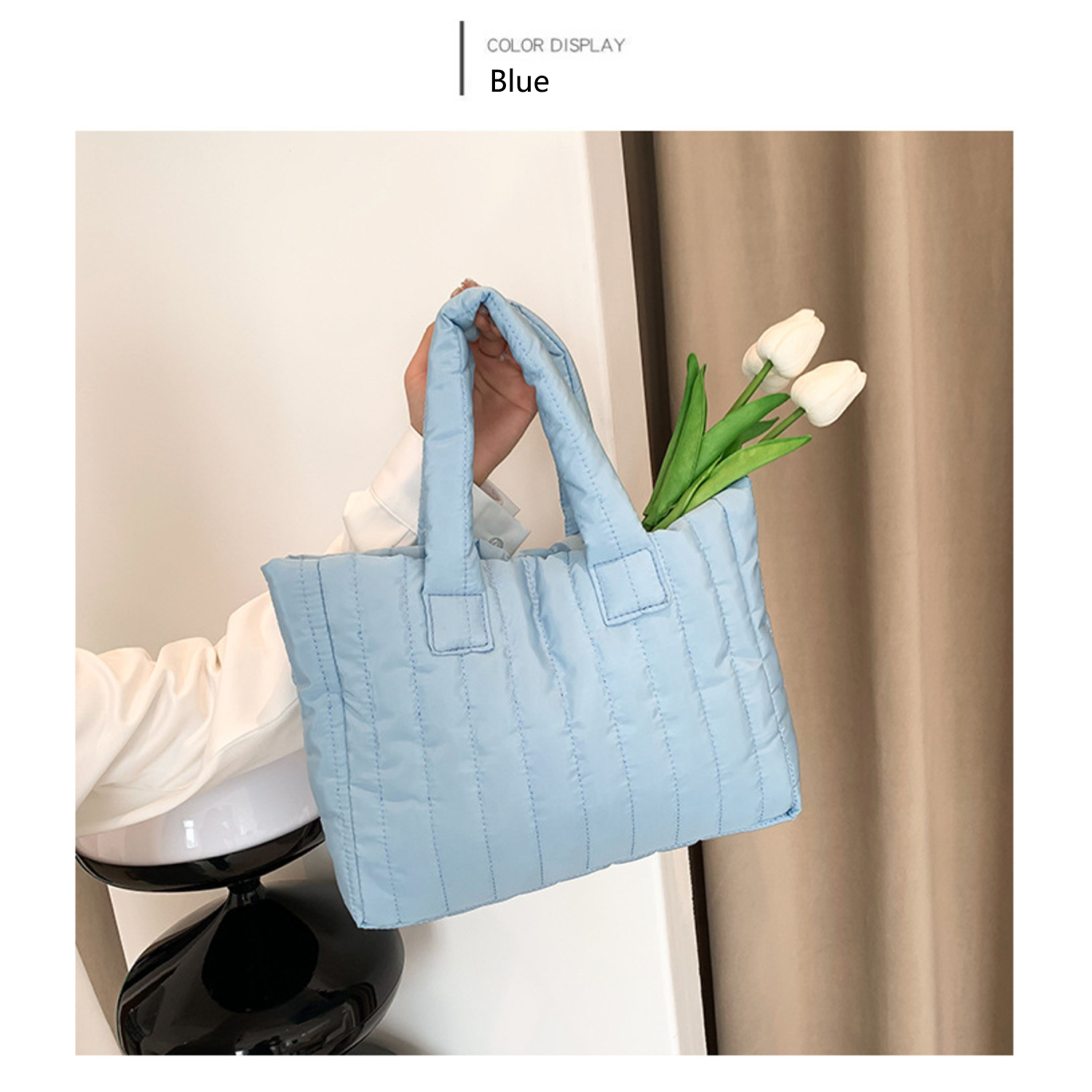 Puffer Purses Lightweight effortlessly outfit Women Tote Bag 19
