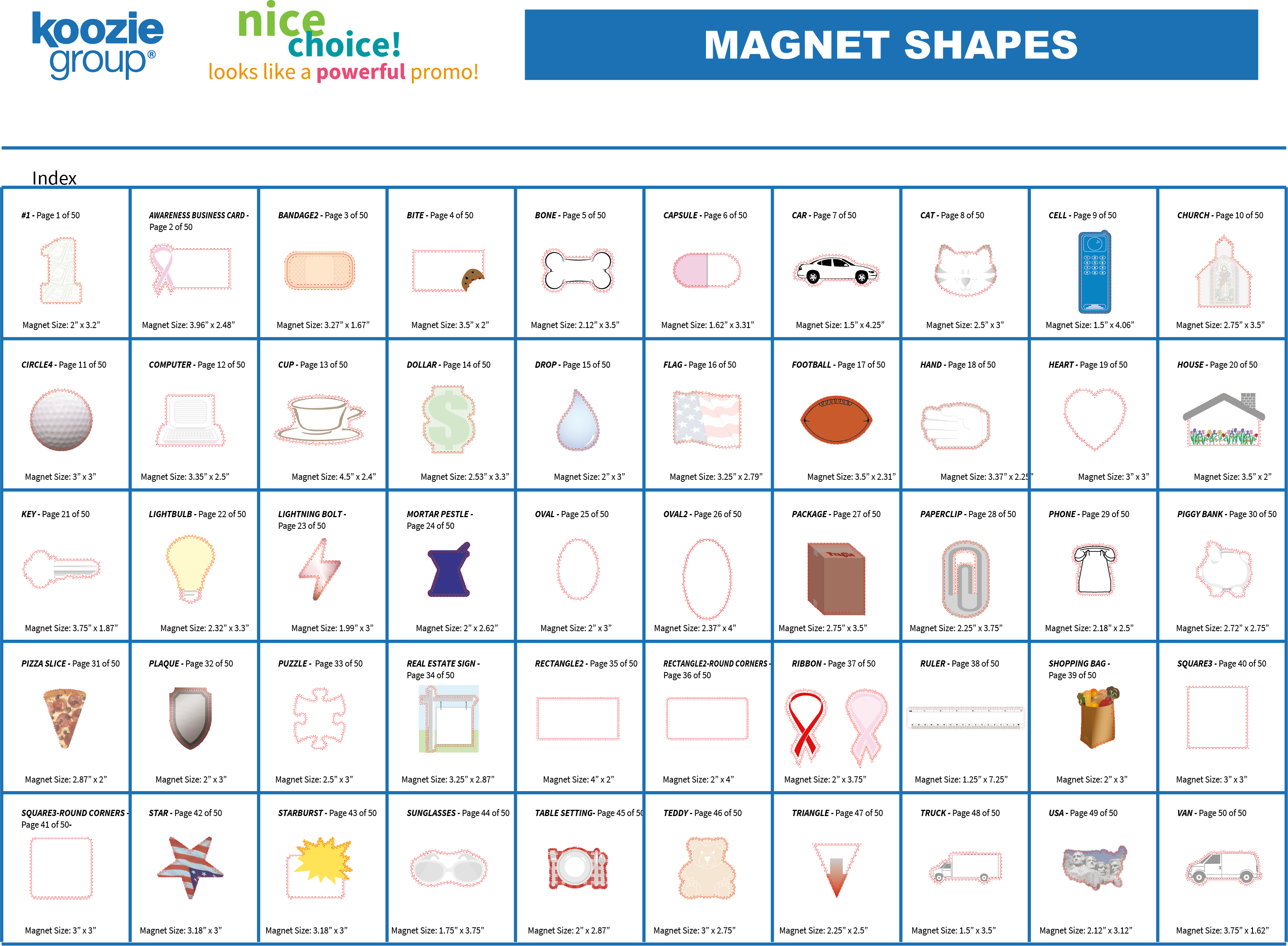Good Value™ 30 Mil Medium Stock Shape Magnet 23