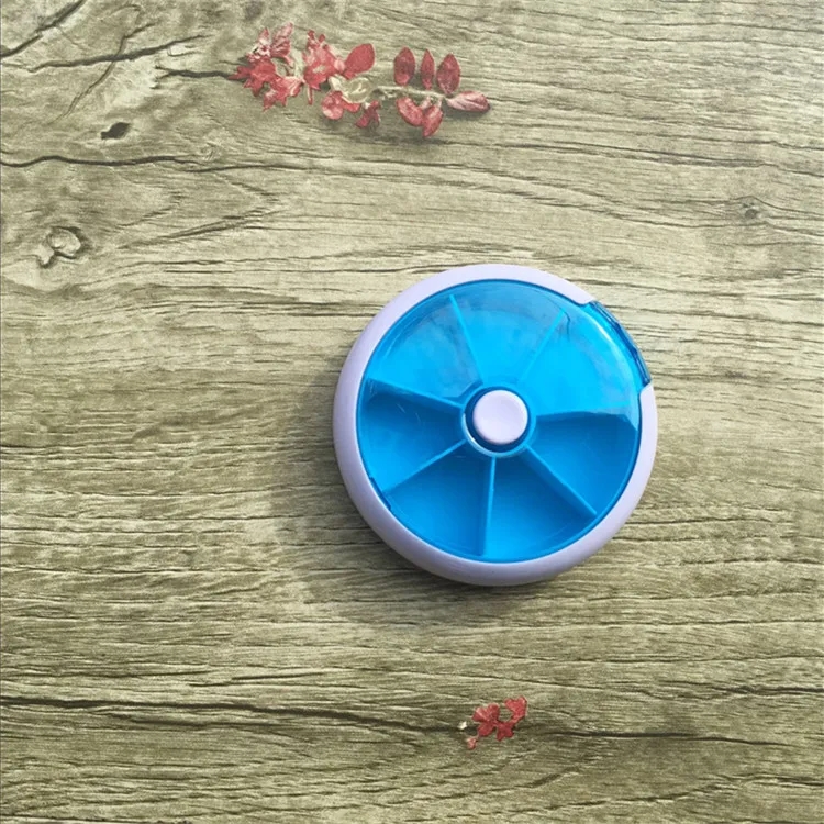 7 DAYS Round Rotating Pill Box 5