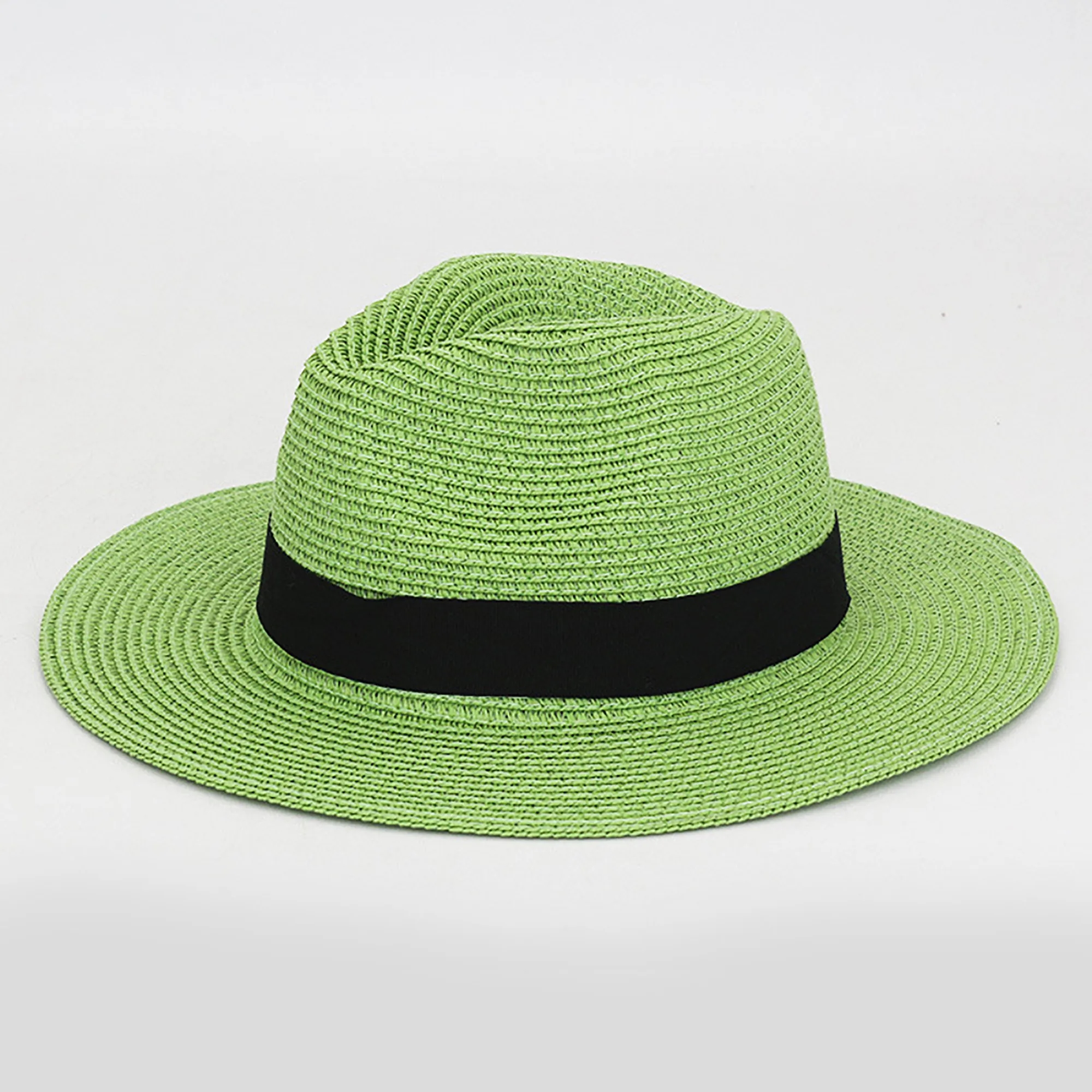 Handwoven Panama Straw Hat with Wide Brim Foldable 3