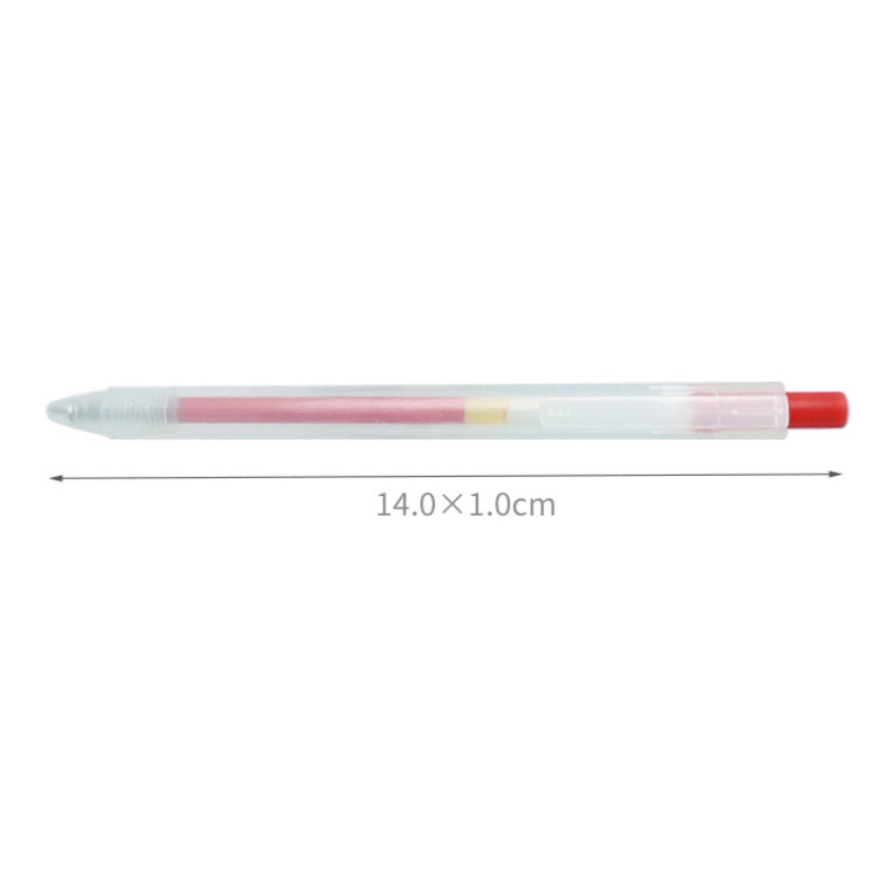 Clear press type gel pen 2