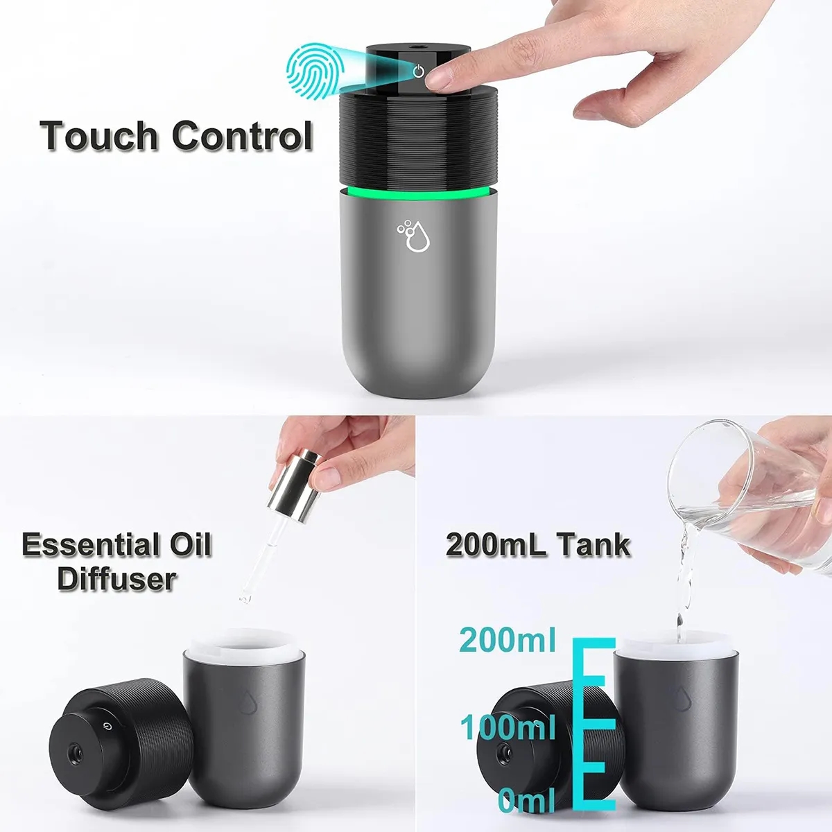 7 Colors LED Lights Car Humidifier 3