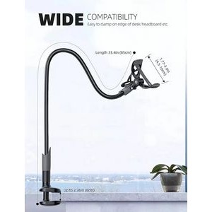 Phone Holder Bed Gooseneck Mount 2