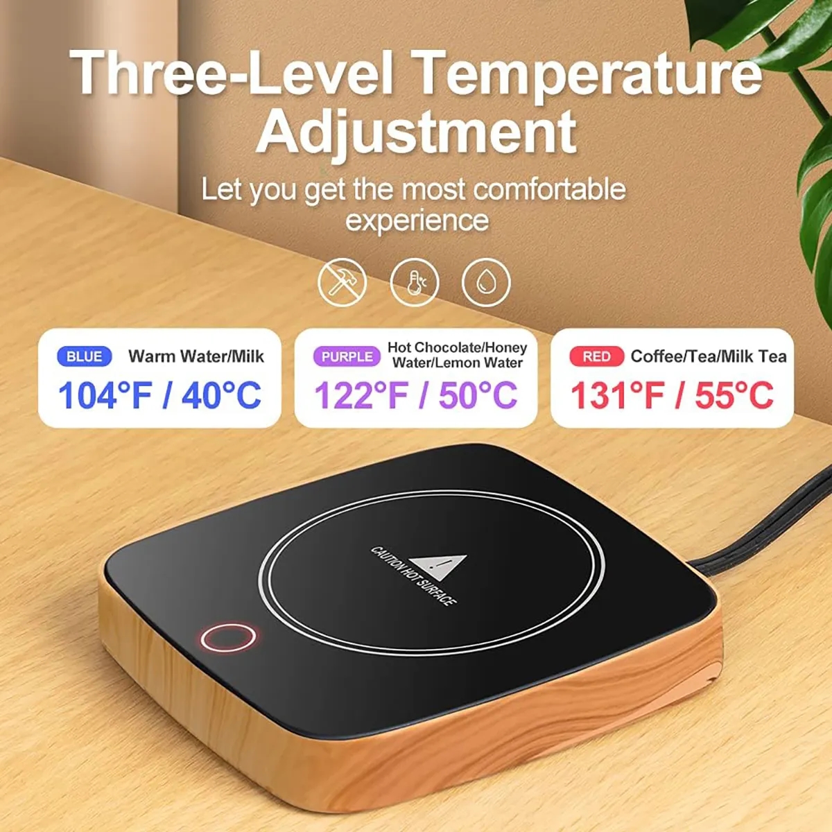 Smart Waterproof Coffee Mug Cup Warmer 4
