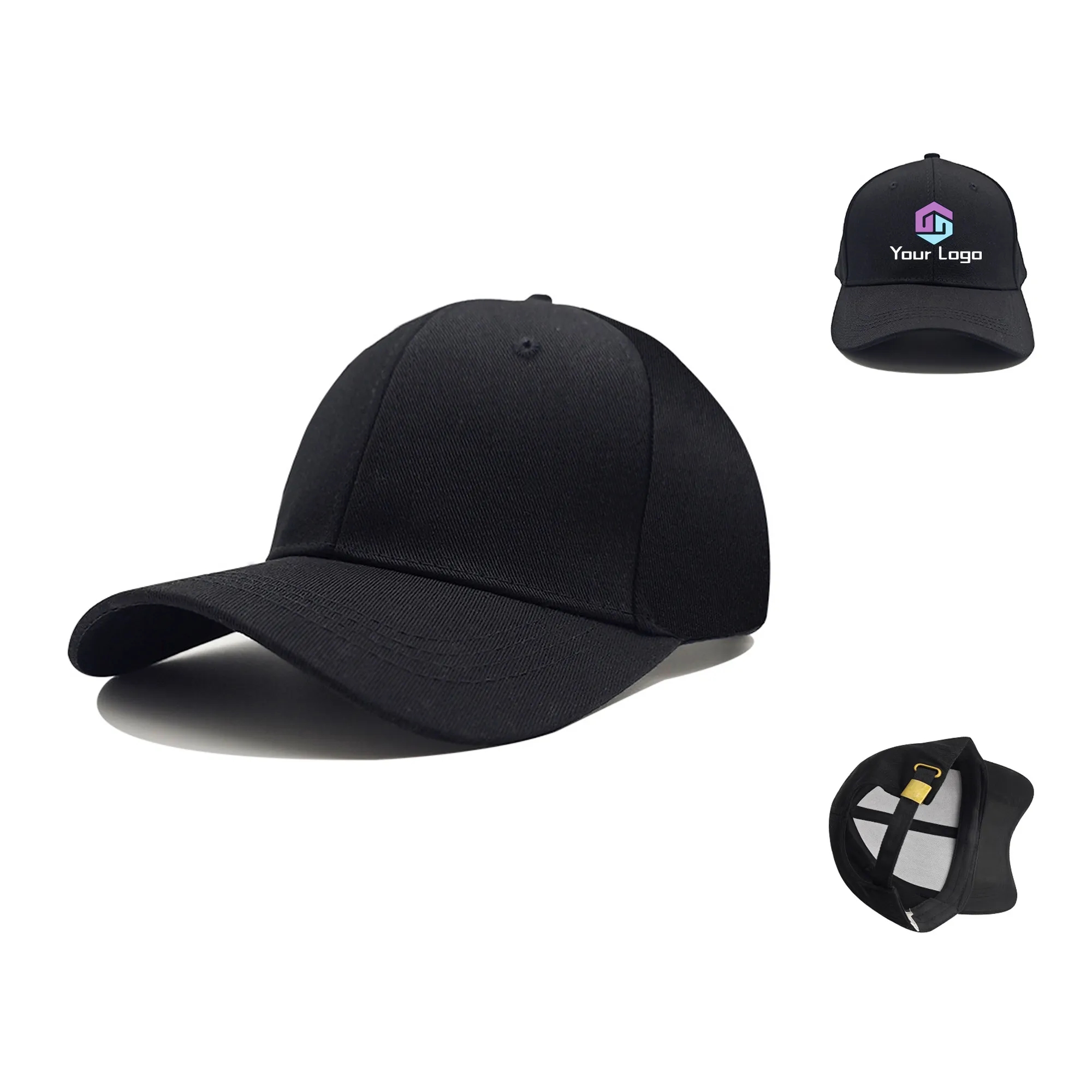 Full Color 6 Panel Cotton Baseball Cap 2