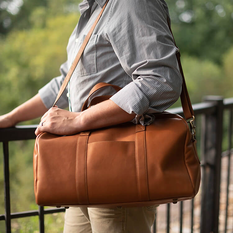 Camino - Small Leather Duffle Bag 5