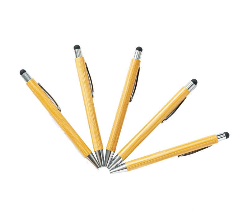 Eco-friendly Bamboo Pen with Stylus 5