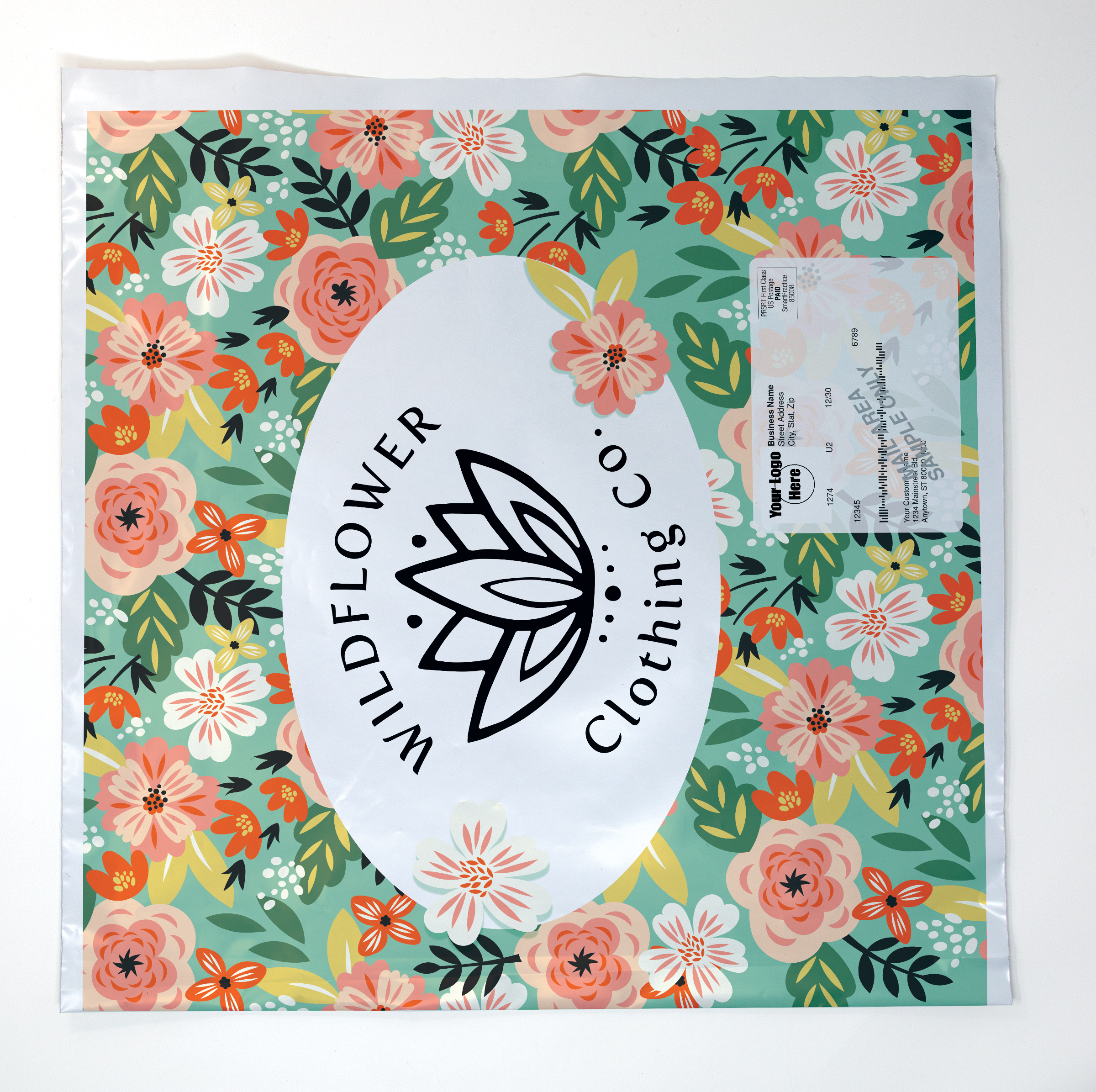 Full Color Variable Addressing 1-Sided Poly Mailer (14" x 12")