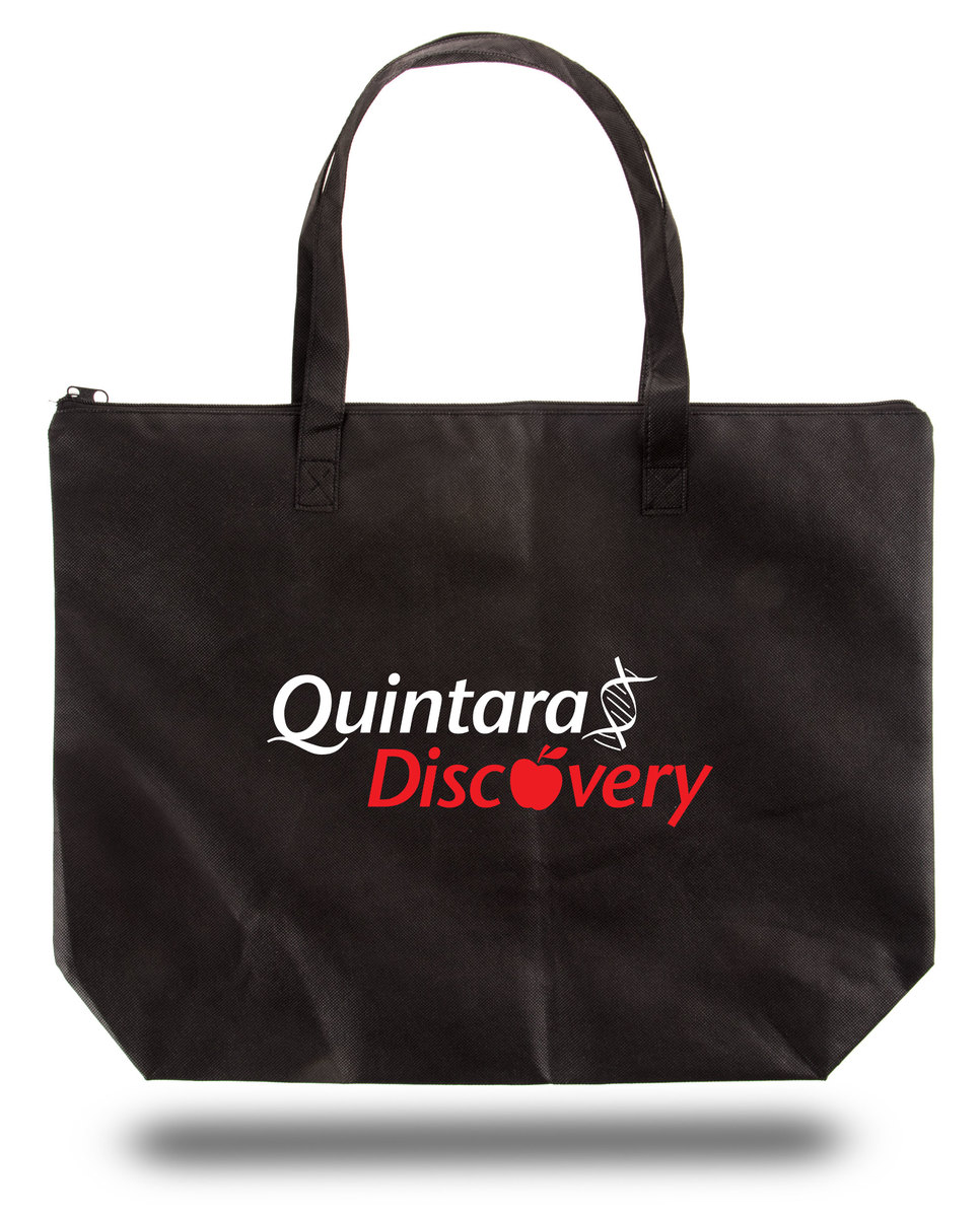 Zippered Non-Woven Tote Bag - 20" x 15" x 5"