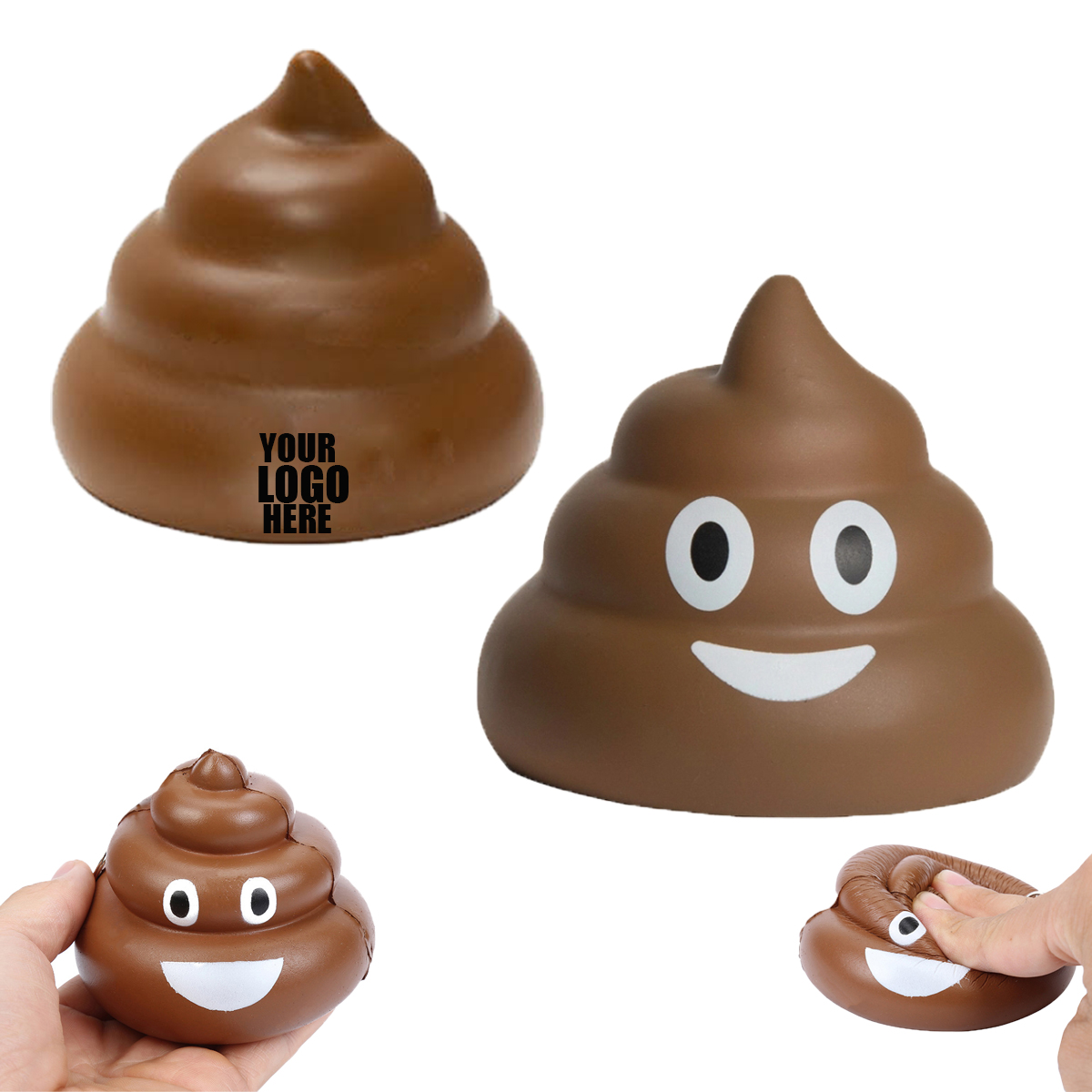 Poop Emoji Pu Foam Anti Stress Ball 1