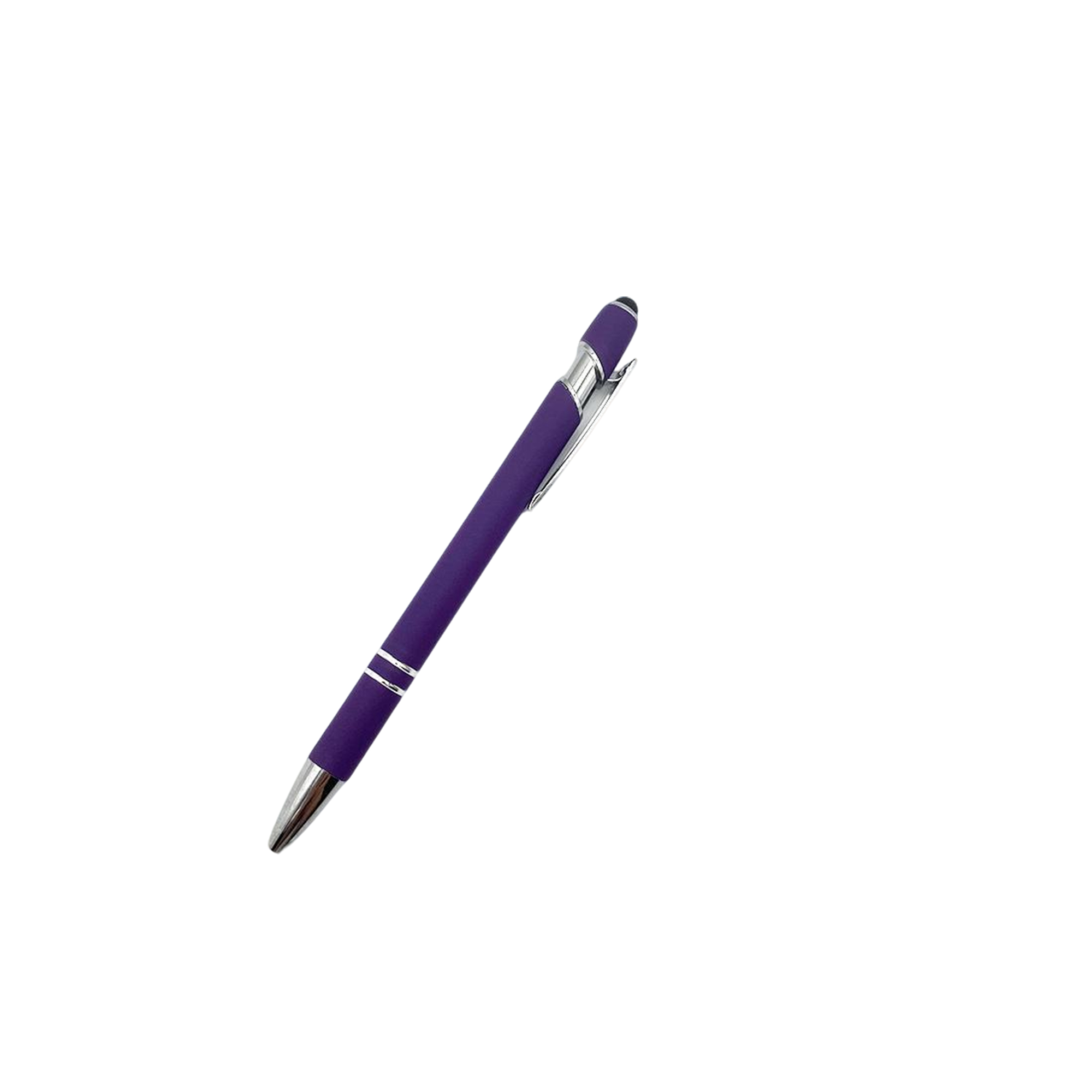 Metal Click Ballpoint Pen With Capacitive Stylus 5.7" 11