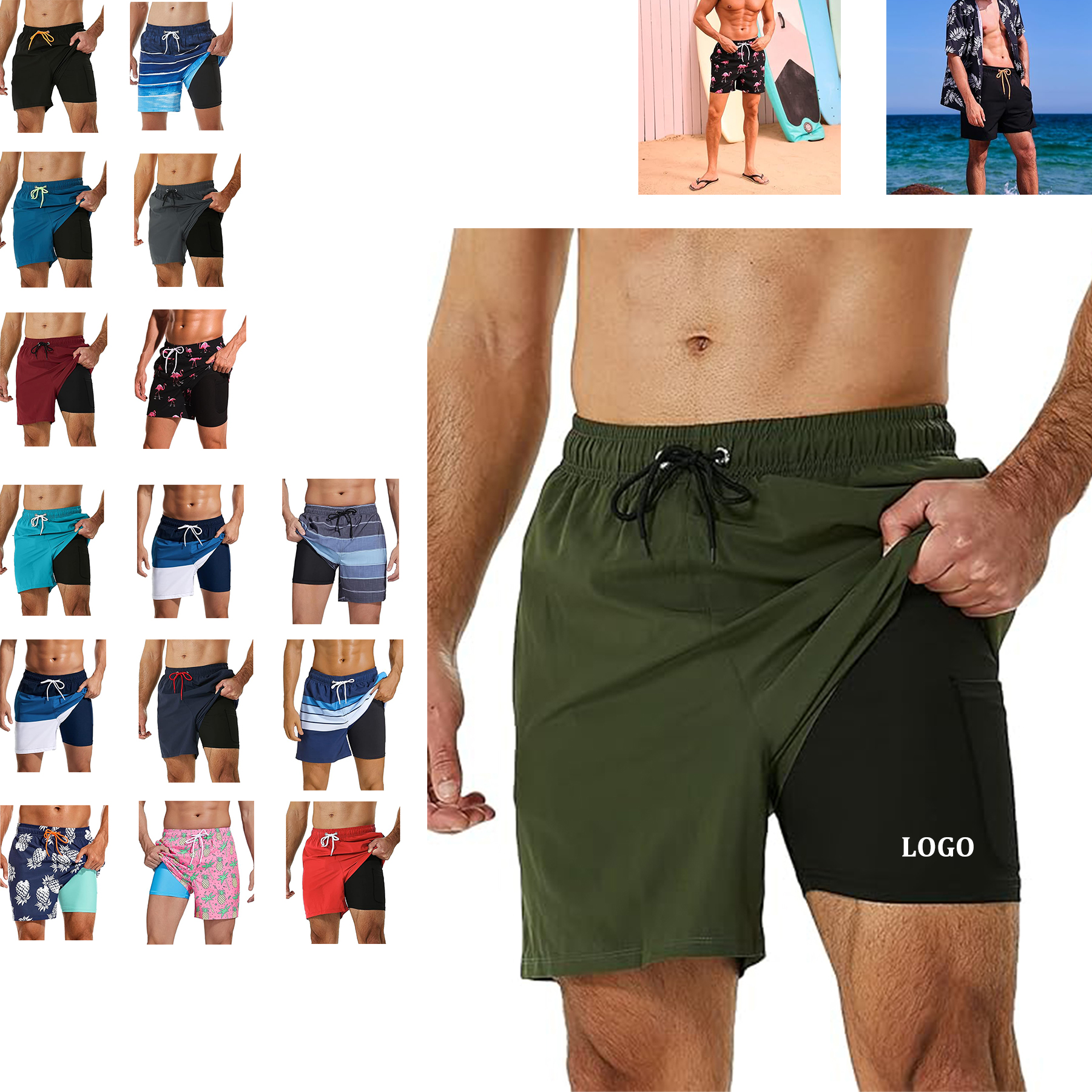Mens Compression Liner Swimming Trunk 8