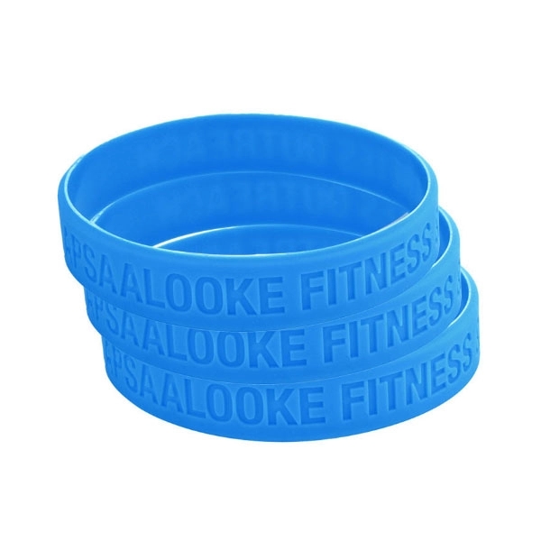 Debossed Silicone Wrist Bands 2