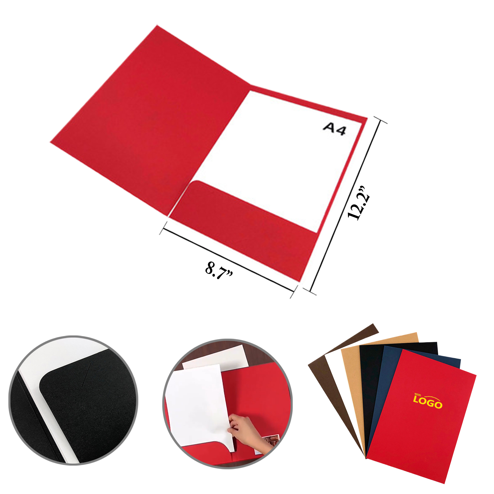MOQ50 Paper Folder Insertion Card Envelopes 4