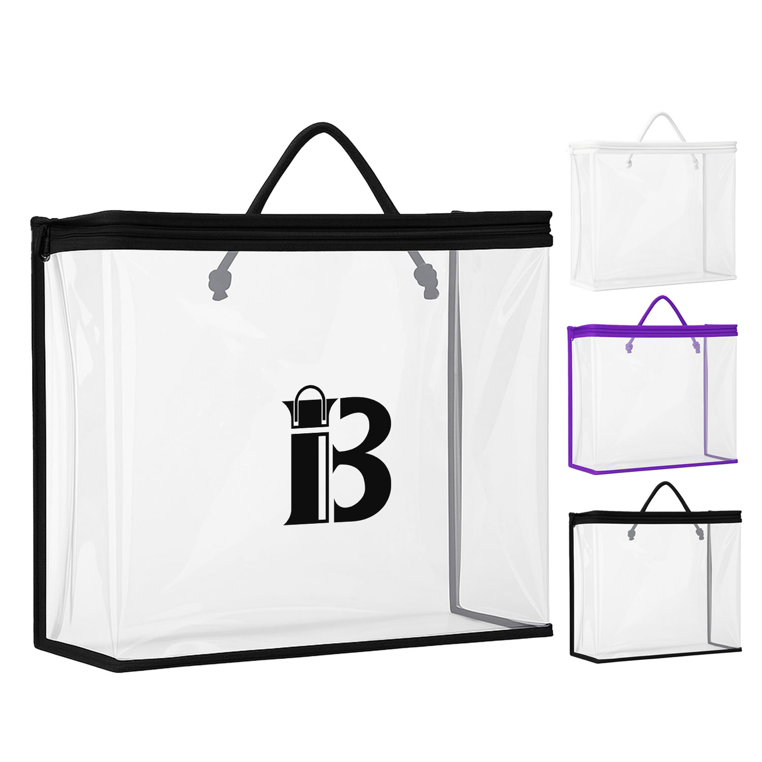 Clear PVC Dustproof Waterproof Zipper Bag 2