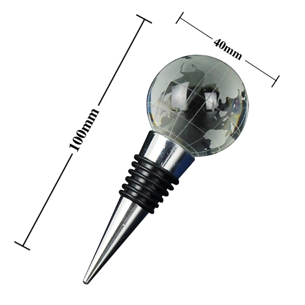 World Globe Wine Bottle Stopper 2