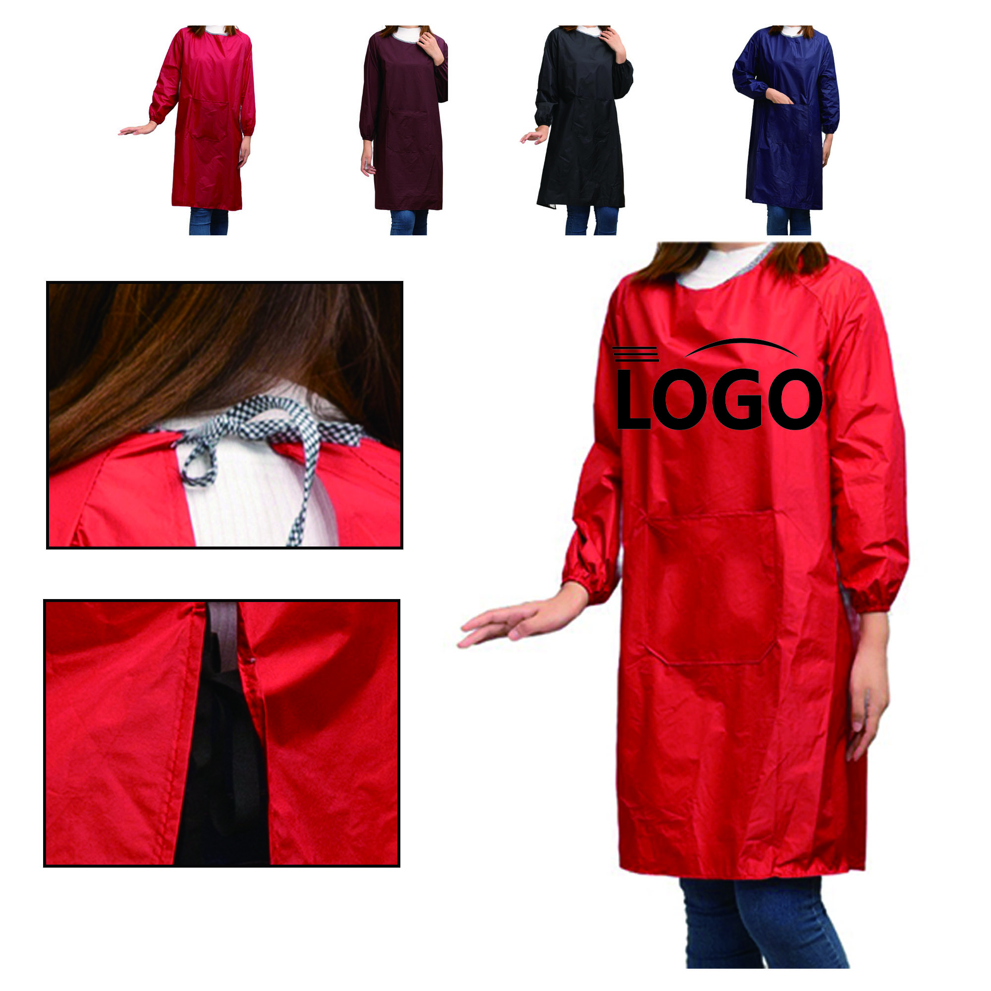 MOQ50 Long-Sleeved Apron Full Color 2