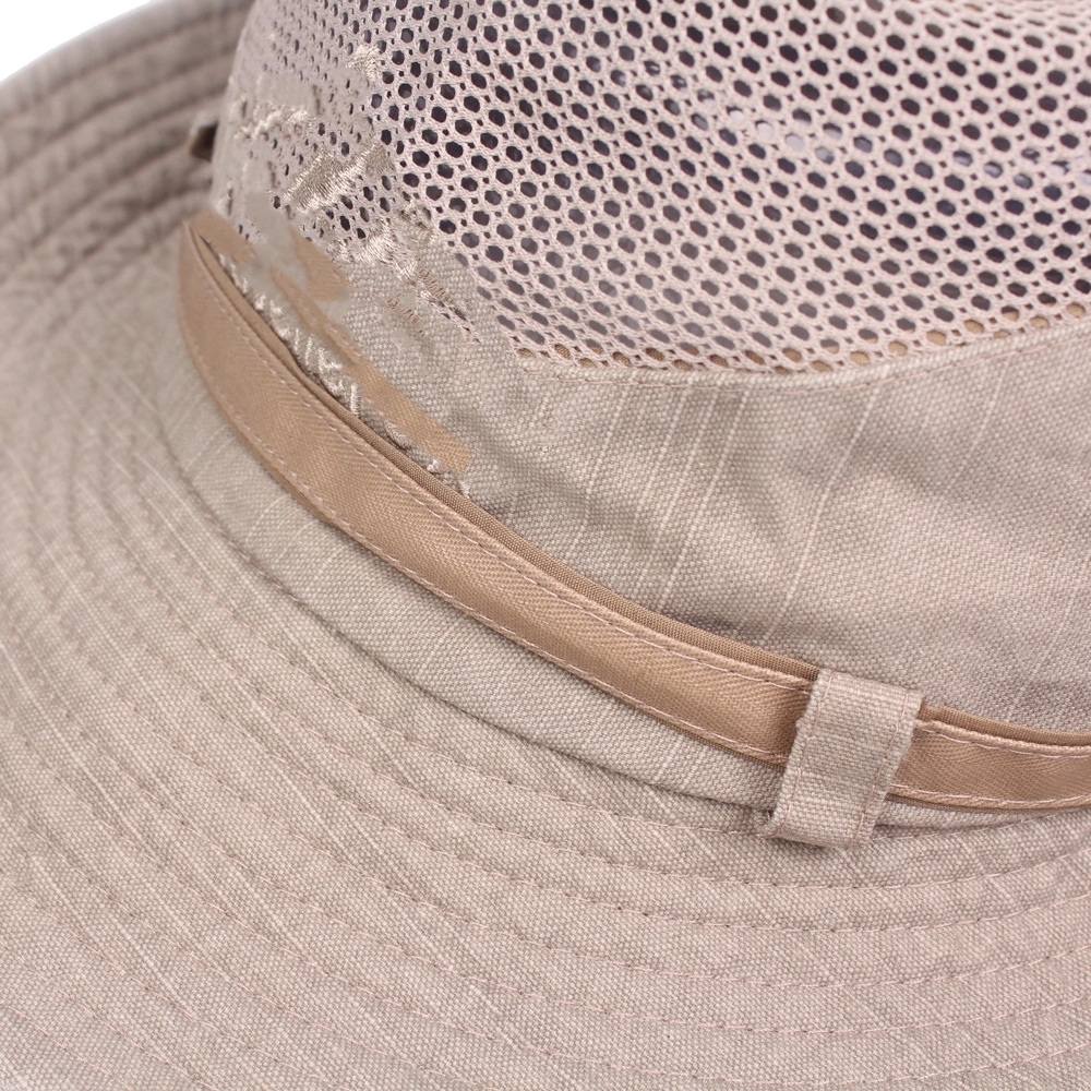 Cotton Embroidery Visor Mesh Bucket Hats 4
