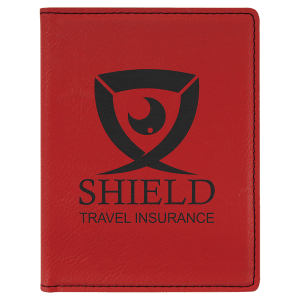 4 1/4" X 5 1/2" Laserable Leatherette Passport Holder 5