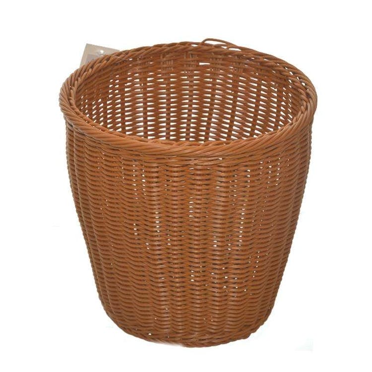 Plastic Basket Trash Bins - Brown 2
