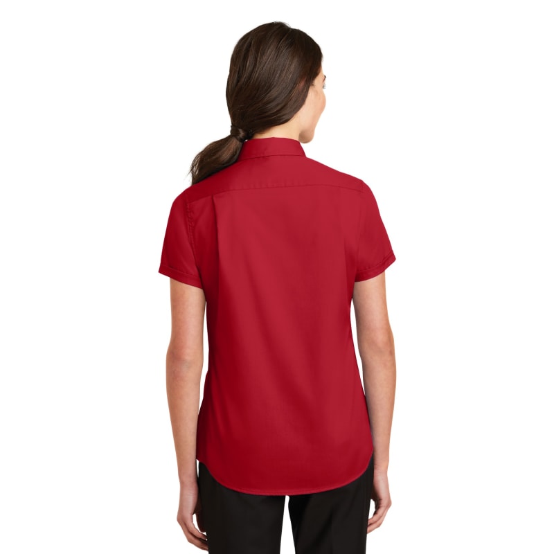 Port Authority Ladies Short Sleeve SuperPro Twill Shirt. 48