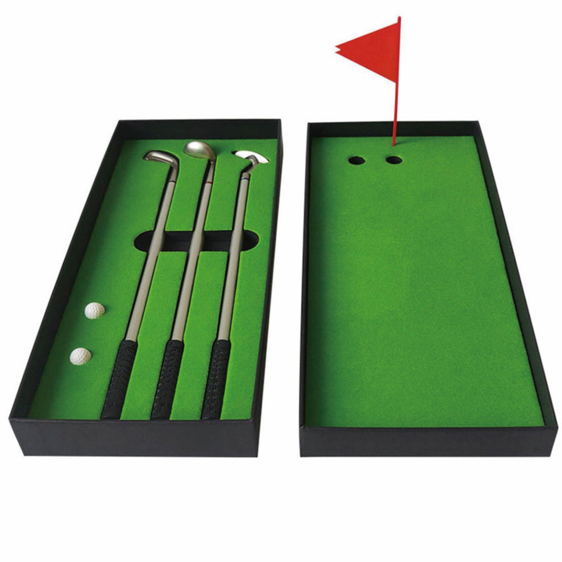 Mini Desktop Golf Ball Pen Gift Set, custom award with logo imprint 2