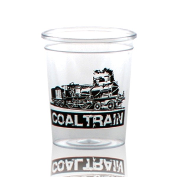 2 oz Hard Plastic Smooth Cup Clear Tradition Print 2