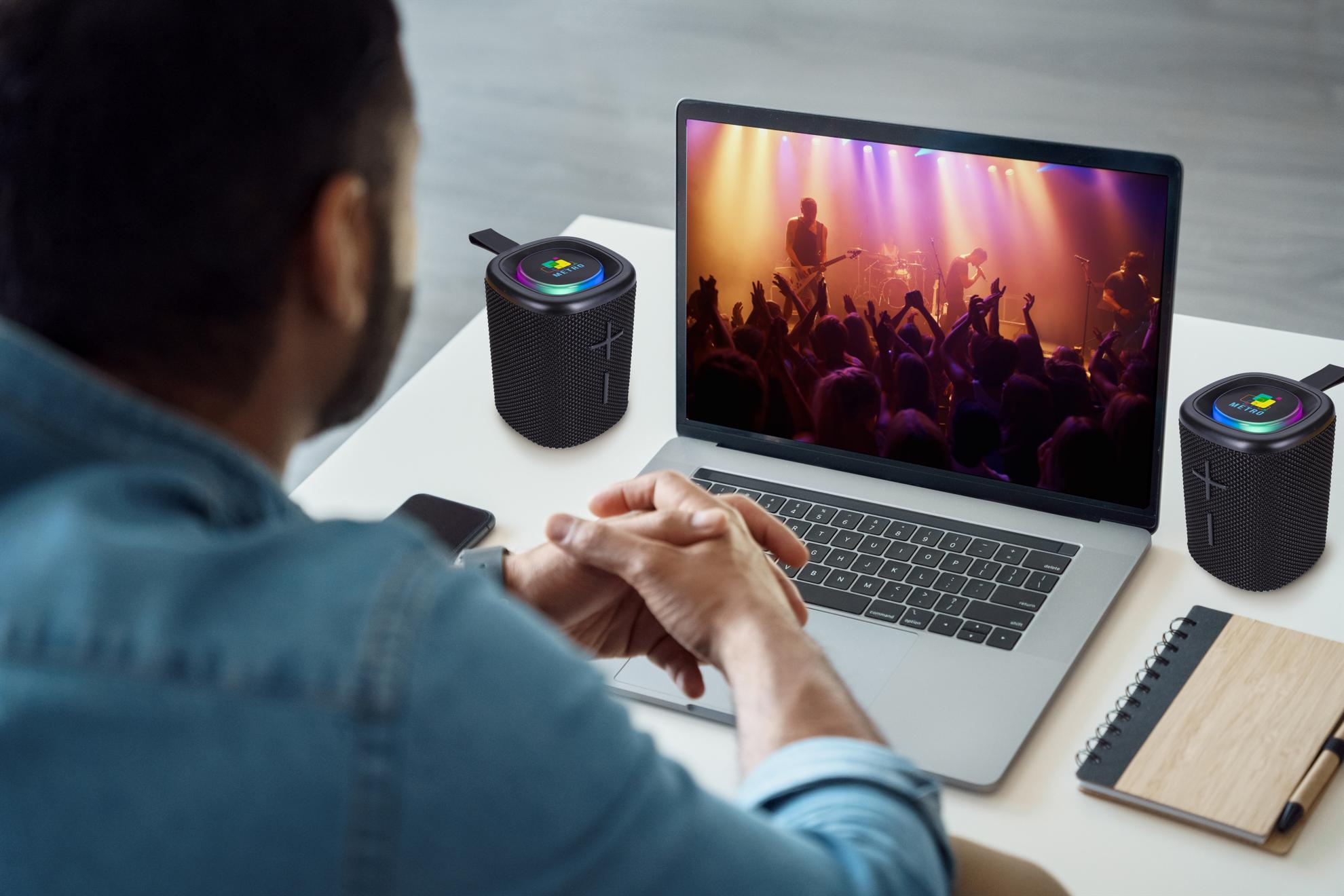 Aqua Glow Water-Resistant Bluetooth Speaker