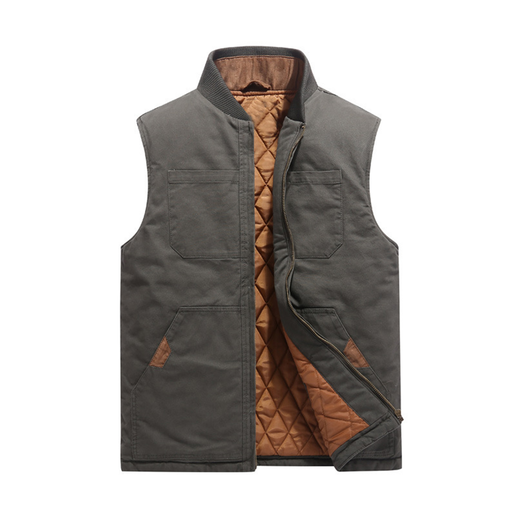 Casual Multi Pocket Vest Baseball Jacket 6