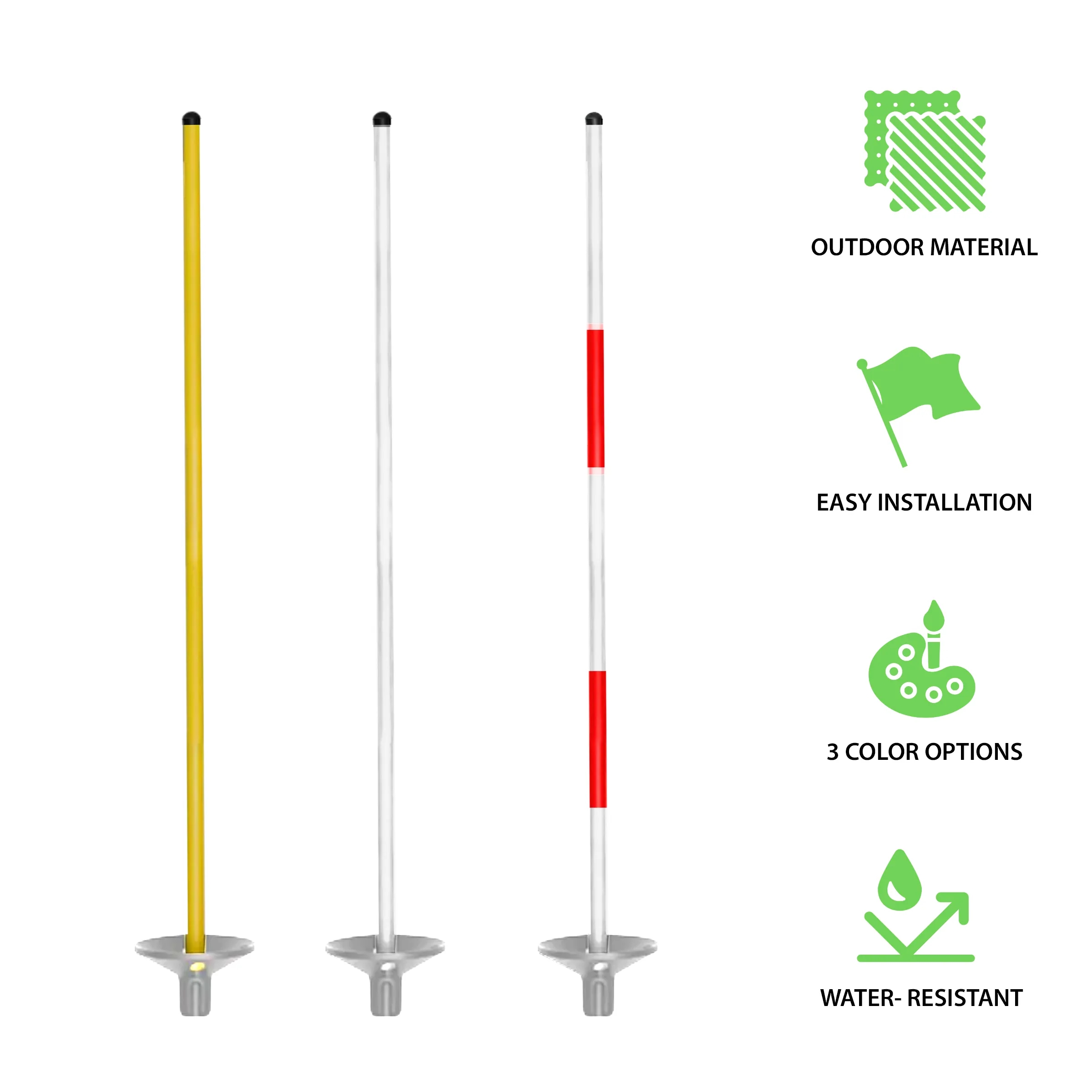 30" Practice Pole with Tray 6