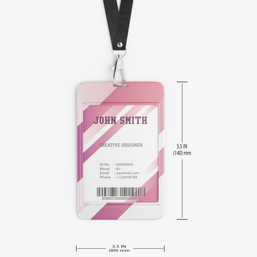 Full Color 5.5"H x 3.5'W PVC Card 1