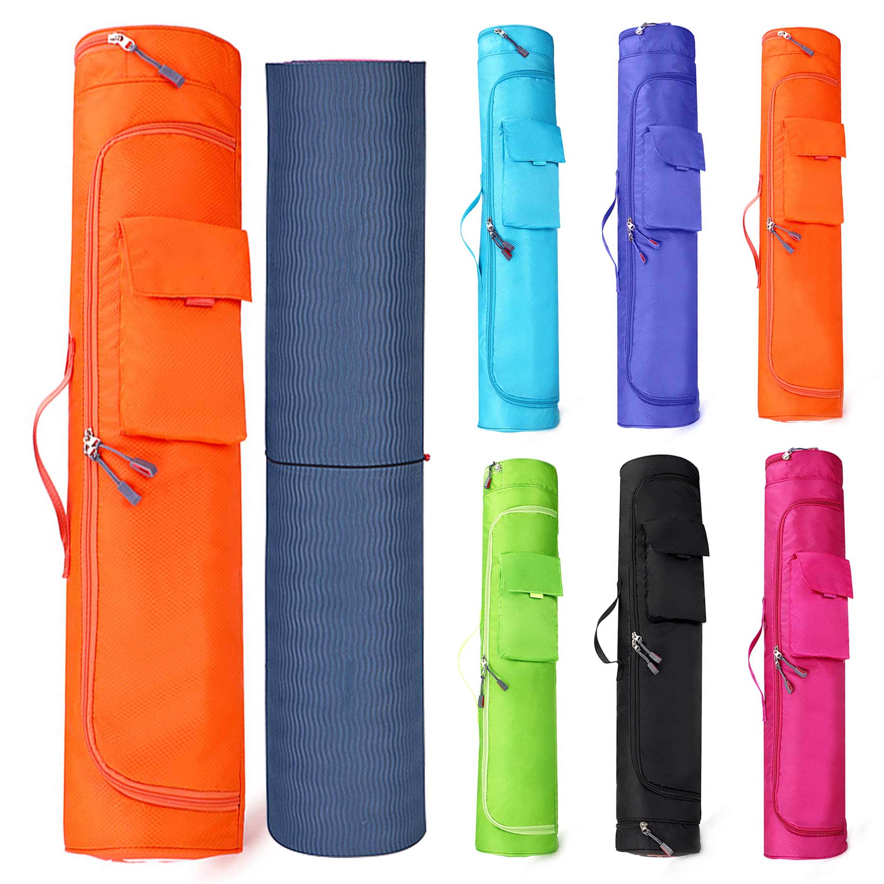 Single-Shoulder Backpack Thickened Yoga Mat Bag 1