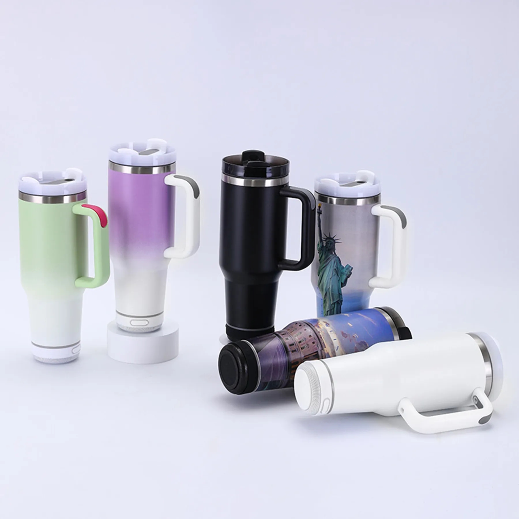40 Oz. Wireless Speaker Stainless Steel Tumbler with Handle 9