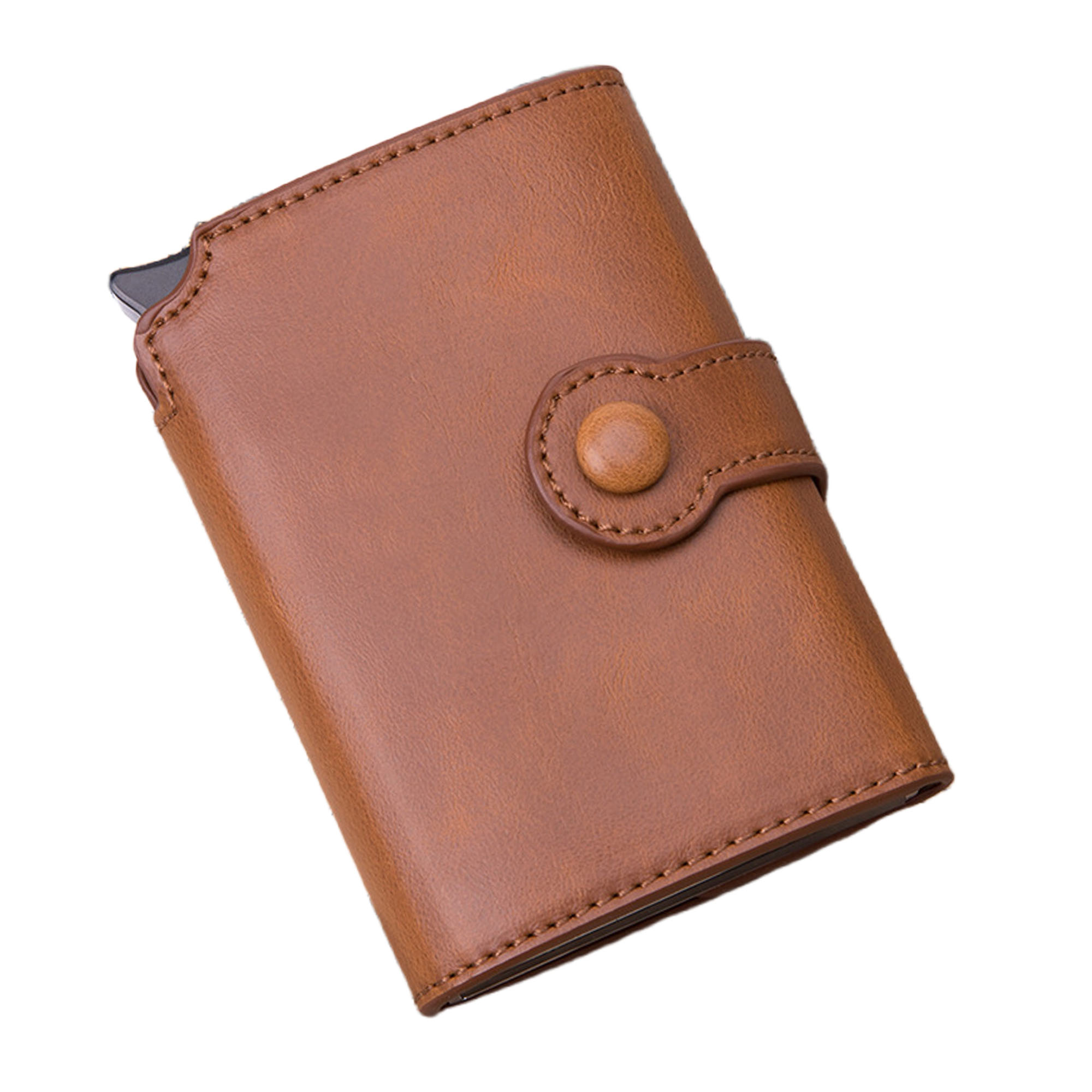 RFID Blocking Anti-Theft Credit Card Holder with Auto Eject 2