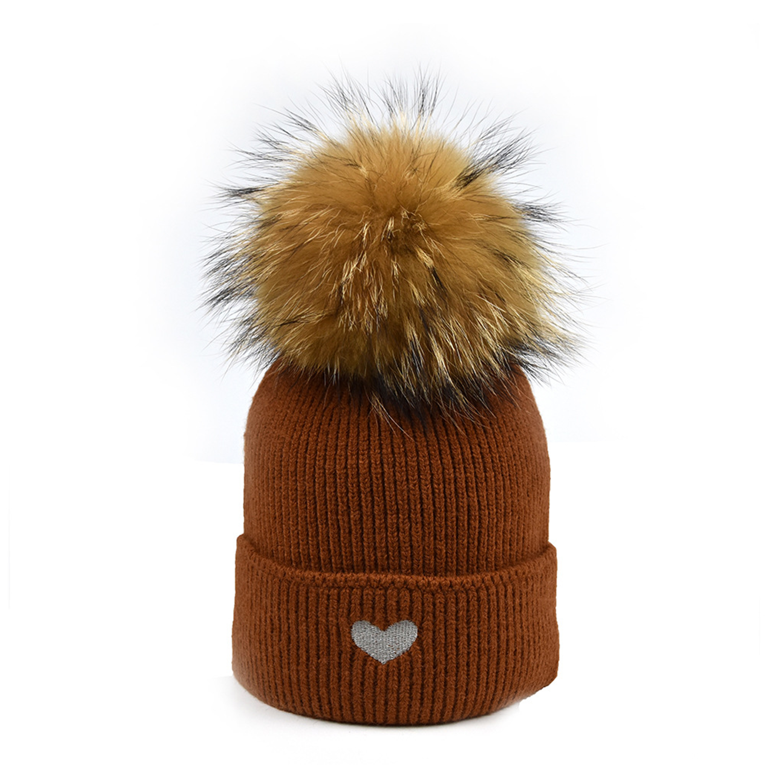 Thermal Winter Beanie Hairball Hedging Cap Knitted Hat 4