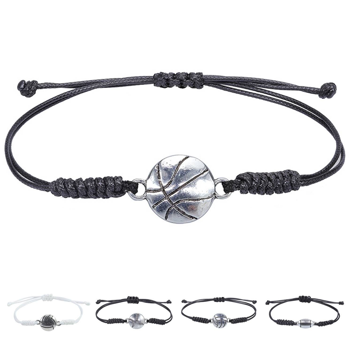 Nickel Braided soccer alloy bracelet 1